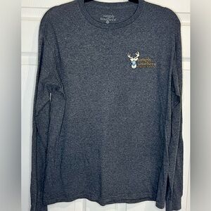 Simply Southern Women’s Gray Hey Deer Tee - Size Medium